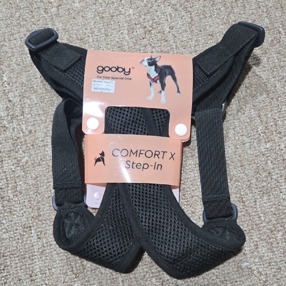 New! Black Comfort X Step-In Dog Harness